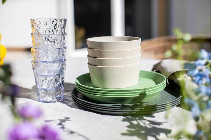 Image du produit Koziol Assiettes à soupe & à pâtes Connect 24 cm, 4 pièces, Gris (4 x, 24 cm)