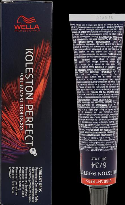 Actual product image Wella Koleston Perfect Me+ (6/34 dark blonde gold-red)