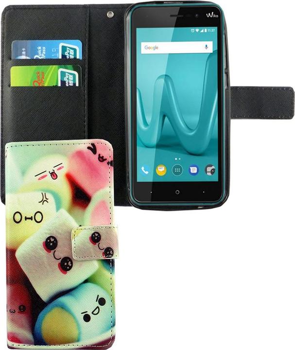Produktbild König Design Hülle Handy Schutz für Wiko Lenny 4 Case Cover Tasche Wallet Etui Handyhülle Neu (Wiko Lenny 4)