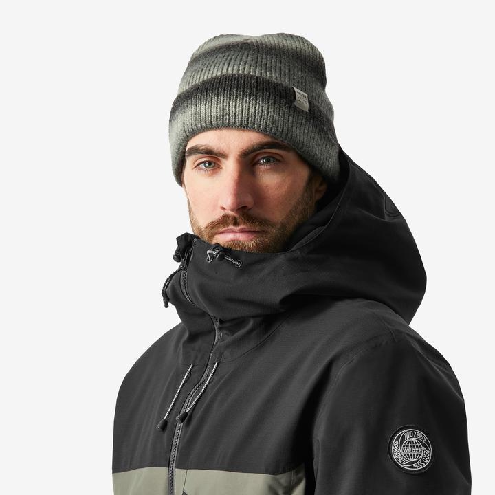 Actual product image Dreamscape Snowboard jacket men's ski jacket - SNB 500 Ziprotect khaki/black (M)