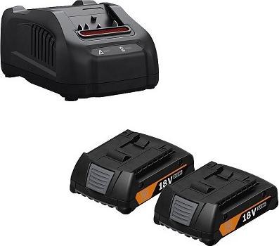 Produktbild Fein 2x Akku + Ladegerät Akku-Starter-Set GBA 18 V 2.0 Ah AS (18 V)