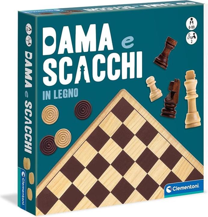Clementoni Scacchi e Dama in Legno