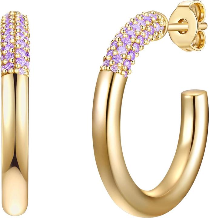 Glanzstücke München Damen Sterling Silber Zirkonia gelbgold - 29057 (Sterling Silber)