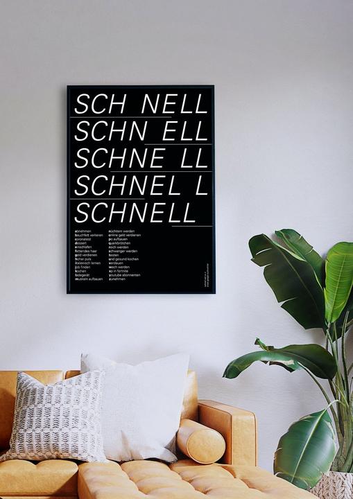 Actual product image Plakativ Schnell von A-Z Poster A2 (59.4 x 42 cm)