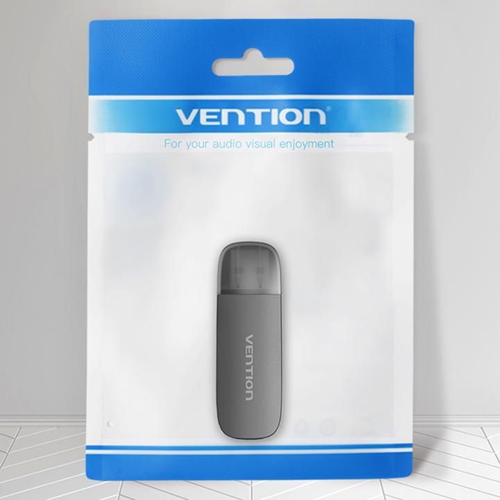 Image du produit Vention Lecteur de carte mémoire 2 en 1 USB 2.0 A (SD TF) CLEB0 (noir) (USB 2.0)