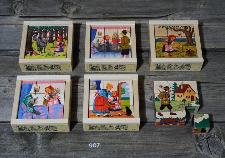 Actual product image Atelier Fischer 907 9-piece block puzzle, Rotkäppli (9 pieces)