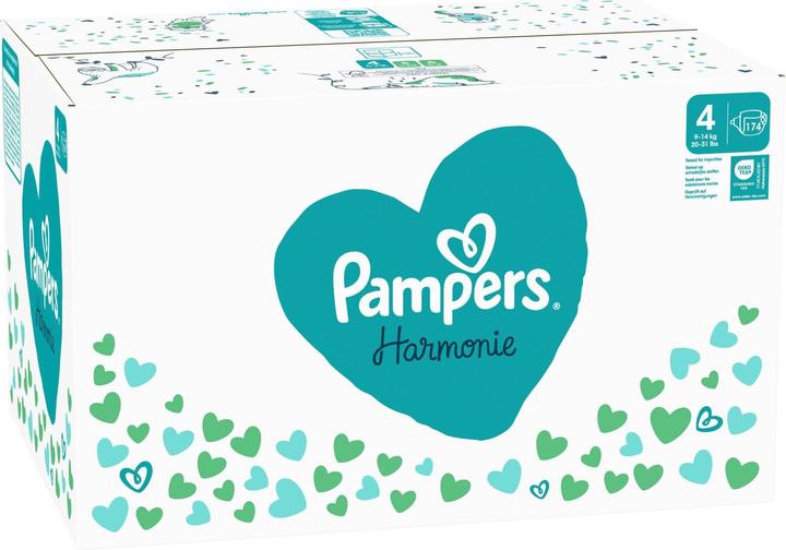 Immagine prodotto Pampers Harmonie (Dimensione 4, Pacco mensile, 174 Pezzo/i)
