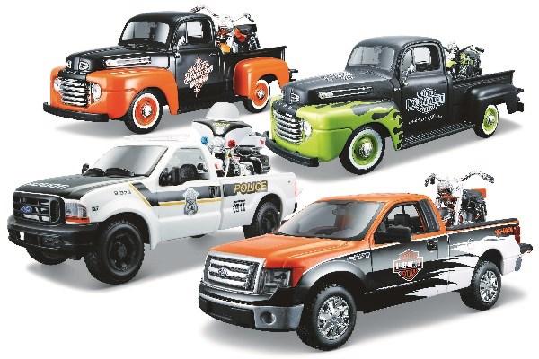 Produktbild Toymax Harley-Davidson pick-up w/motor cycle 1:24 ass.