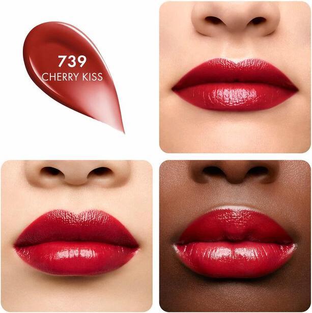 Actual product image Guerlain KissKiss Shine Bloom No 739 (739 Cherry Kiss)