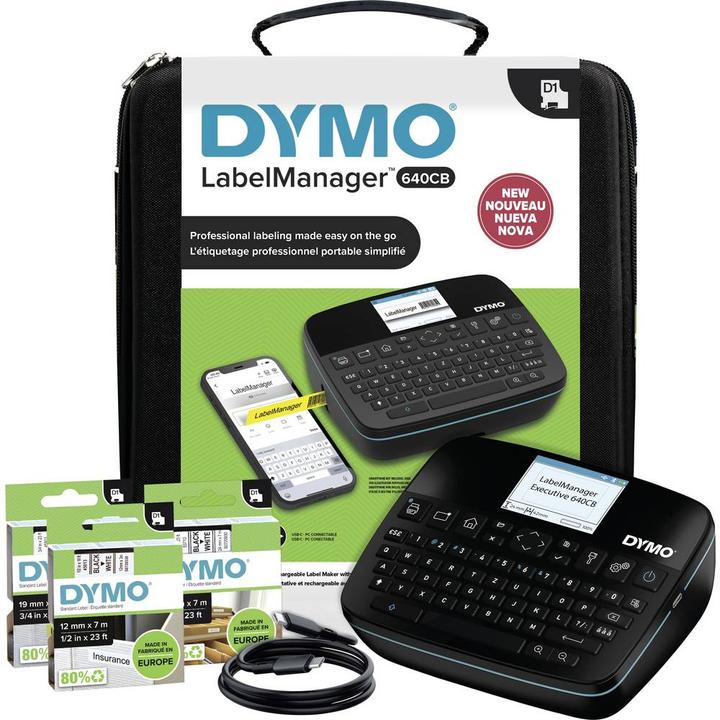 Immagine prodotto Dymo LabelManager 640CB nastri D1 da 6/9/12/19/24 mm QWZ Valore P