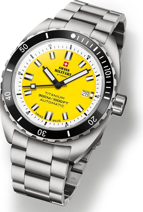 Produktbild Swiss Military SMA34100.05 Diver Titanium Automatik 42mm 30ATM (Taucheruhr, 42 mm)