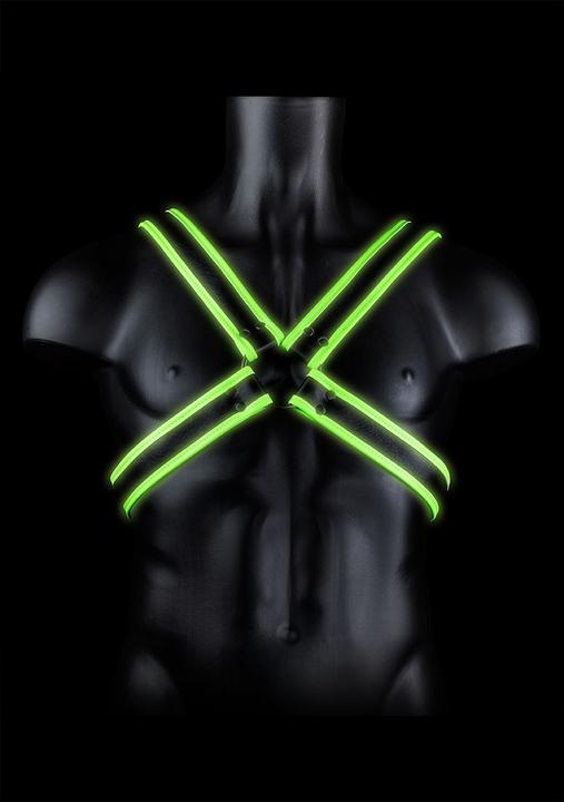 Produktbild Ouch! Cross Harness - Glow in the Dark