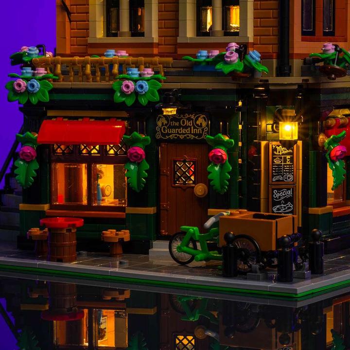 Actual product image Light my bricks LMB 2.0 LEGO® 10350# Tudor Corner Light Kit