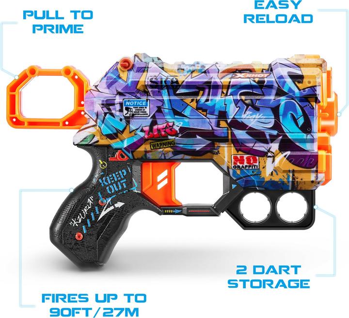 Actual product image Xshot Skin Menace 8 Dart Gun