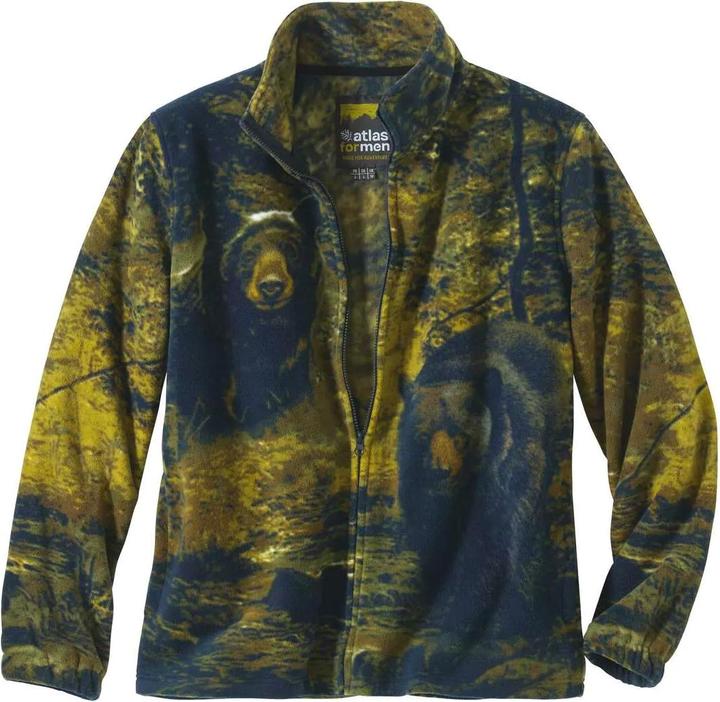 Image du produit Atlas For Men Veste polaire homme imprimé ours sur toute la surface (L)