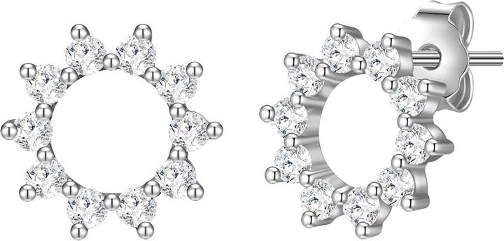 Produktbild Glanzstücke München Damen Blume/Kreis Sterling Silber Zirkonia silber - 31600 (Sterling Silber)