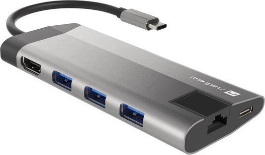 Produktbild Genesis NATEC multiport Fowler Plus USB-C (USB-C, 4 Ports)