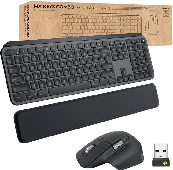 Produktbild Logitech Mx Keys Combo For Business Gen (Eng. Int., Kabelgebunden)