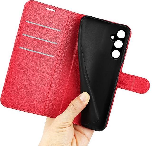 Actual product image MU Classic Litchi Leather Bookcover Series (Samsung Galaxy A15 5G)