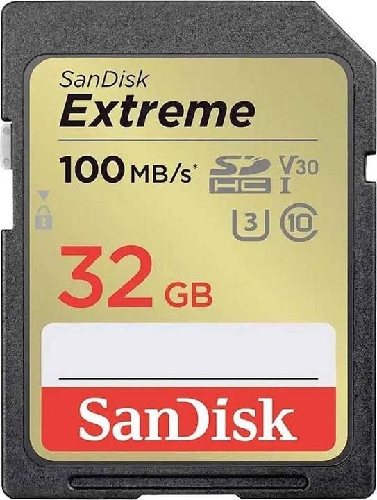 SanDisk Extreme PLUS SDHC (32 GB, SDHC, U3, UHS-I)