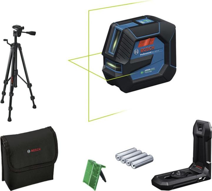 Cassetta utensili, Piastra di puntamento laser, Borsa, Supporto universale LB 10, BA 3.7V 3.0Ah XL, Cavo USB-C