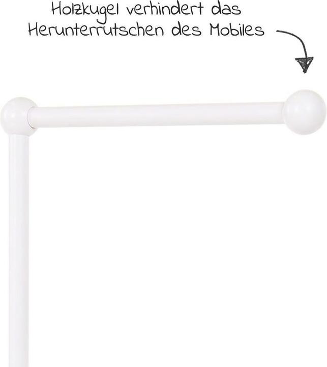 Image du produit Tobi Support de mobile BabyBay blanc laqué