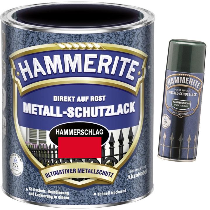Productafbeelding Hammerite Metalen beschermende lakhamerafwerking (750 ml, Rood)