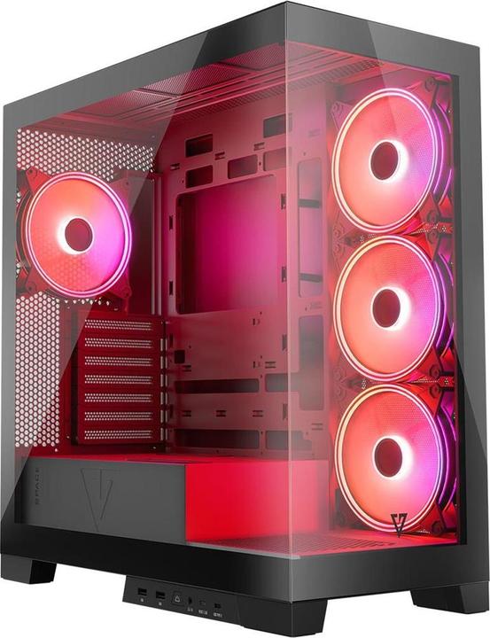 Produktbild Modecom Computergehäuse Volcano SPACE APEX ARGB MIDI USB 3.0 X 2 CYPE-C (mATX, Mini-ITX)