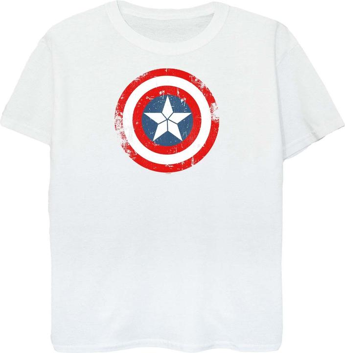 Immagine prodotto Captain America Civil War Distressed Shield Maglietta Donna (S)
