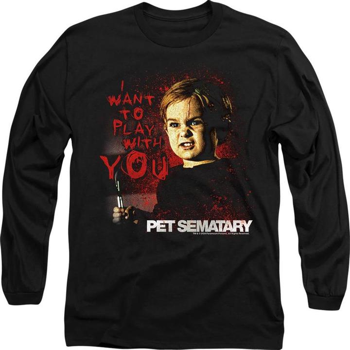 Image du produit Pet Sematary - T-shirt WANT TO PLAY - Adulte (XL)