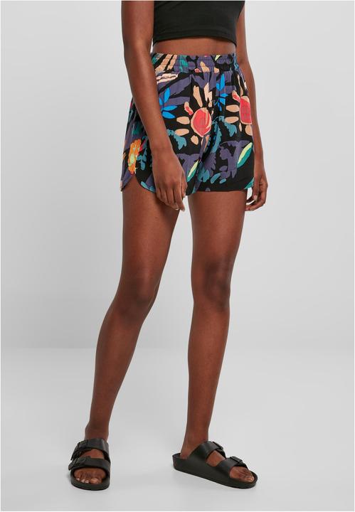 Produktbild Urban Classics Ladies AOP Viscose Resort Shorts - 6330 (5XL)
