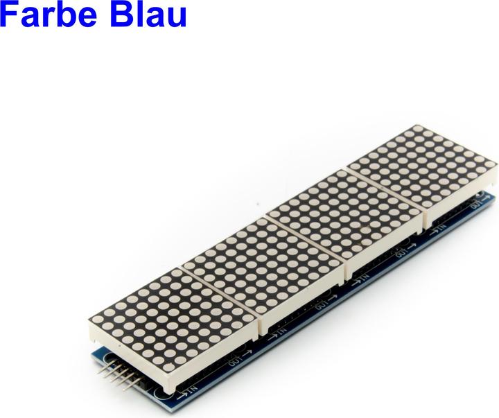 Immagine prodotto Purecrea 4 moduli con 8x8 LED a matrice di punti 32x8 blu con MAX7219 per il display