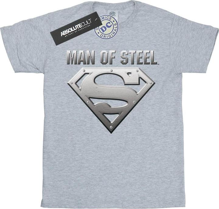 Actual product image Mens Superman Man Of Steel Shield T-Shirt (XL)