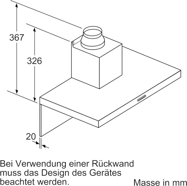Actual product image Bosch Hausgeräte DWB67FM50 (Wall hood)