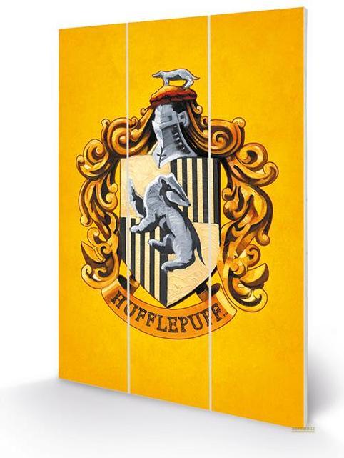 Produktbild Pyramid HARRY POTTER - Hufflepuff Crest - Impression sur bois 20x29.5 (20 x 29.5 cm)