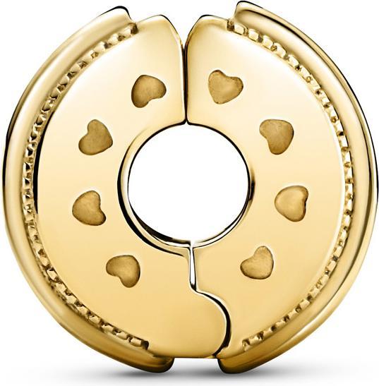 Image du produit Pandora Shine Logo Pavé Lines Clip Charm (Plaqué or, Argent massif, Métal)