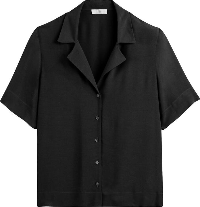 Image du produit La Redoute Collections Blouse à manches courtes avec col à revers (40)
