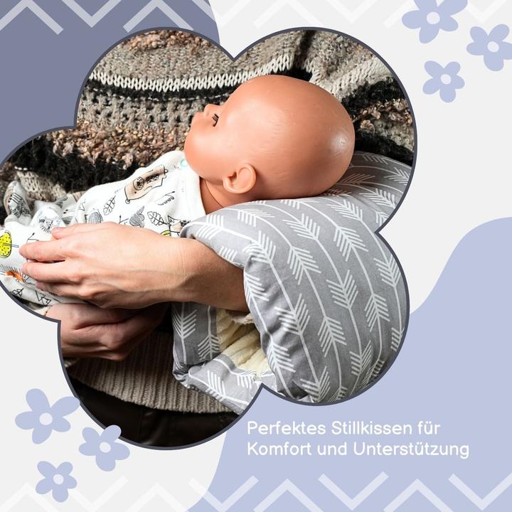 Image du produit Hermex Baby-Stillkissen Lagerungskissen Arm-Stützkissen Lagerungsrolle Entlastungspolster (26.50 cm)