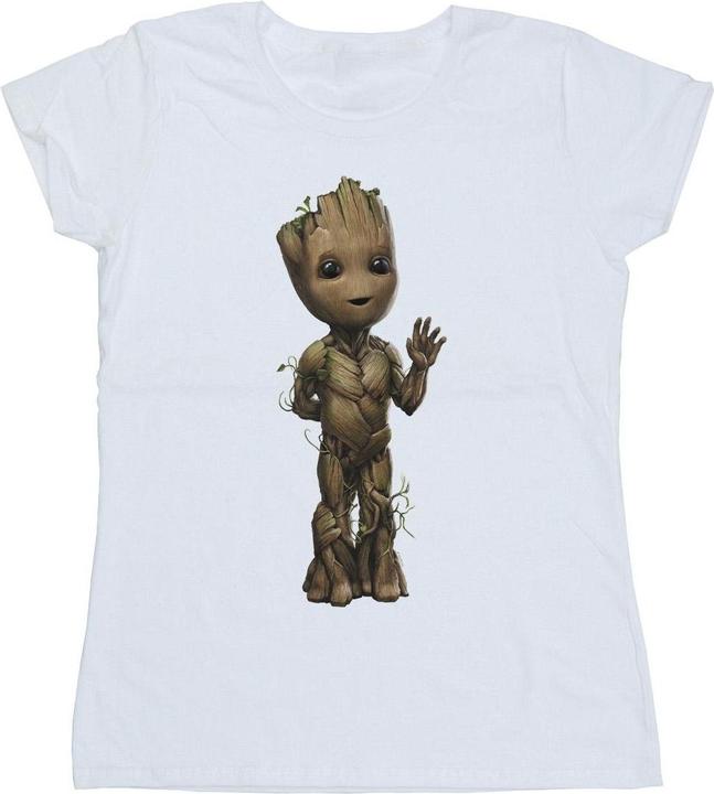 Actual product image Womens/Ladies I Am Groot Wave Pose Cotton T-Shirt (XL)