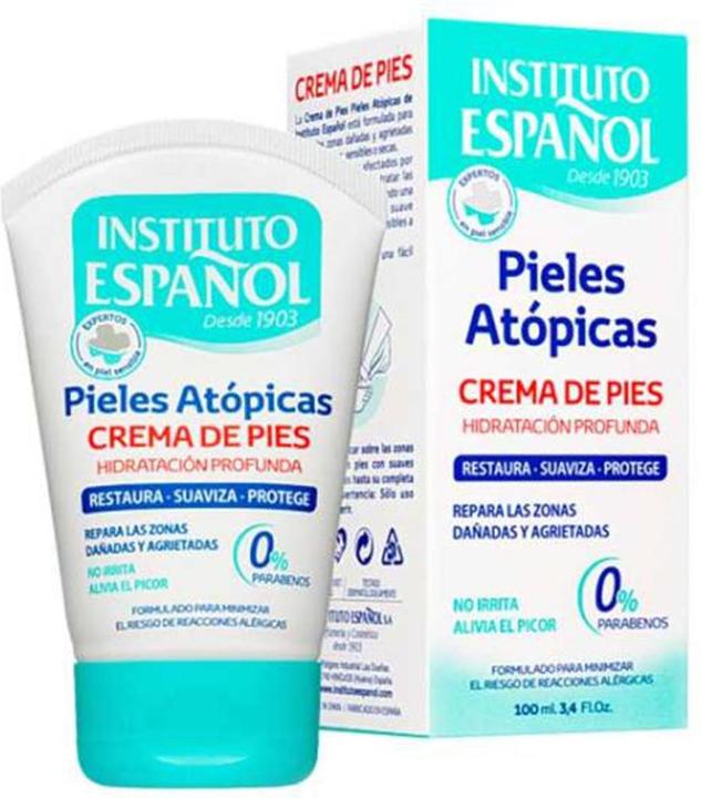 Produktbild Instituto Español PIEL ATÓPICA crema hidratante y reparadora pies 100 ml (Fussdeodorant & -puder, 100 ml)