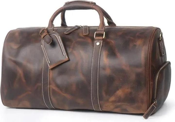 Actual product image Only-Bags.Store Leather Weekender Bag, Duffle Bag