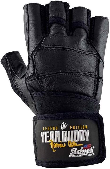 Actual product image Schiek Ronnie Coleman Leather Lifting Gloves Black (S)