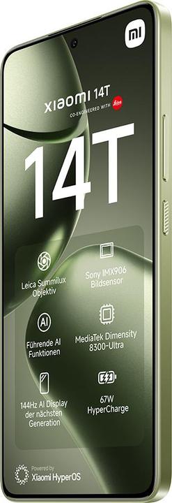 Image du produit Xiaomi 14T (256 Go, Vert citron, 6.67", Double SIM, 50 Mpx, 5G)