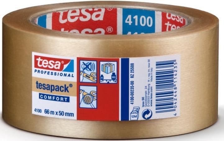 Actual product image Beiersdorf Pakketape Tesa 4100, PVC, 50 mm x 66 m, clear (50 mm)