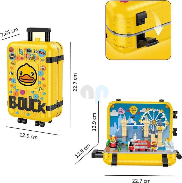 Produktbild Balody 21061 - Reisekoffer mit Innenleben (1499 Teile)