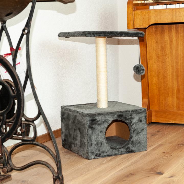 Actual product image Casativo Cat scratching post made of sisal and plastic (53 cm, Grey)
