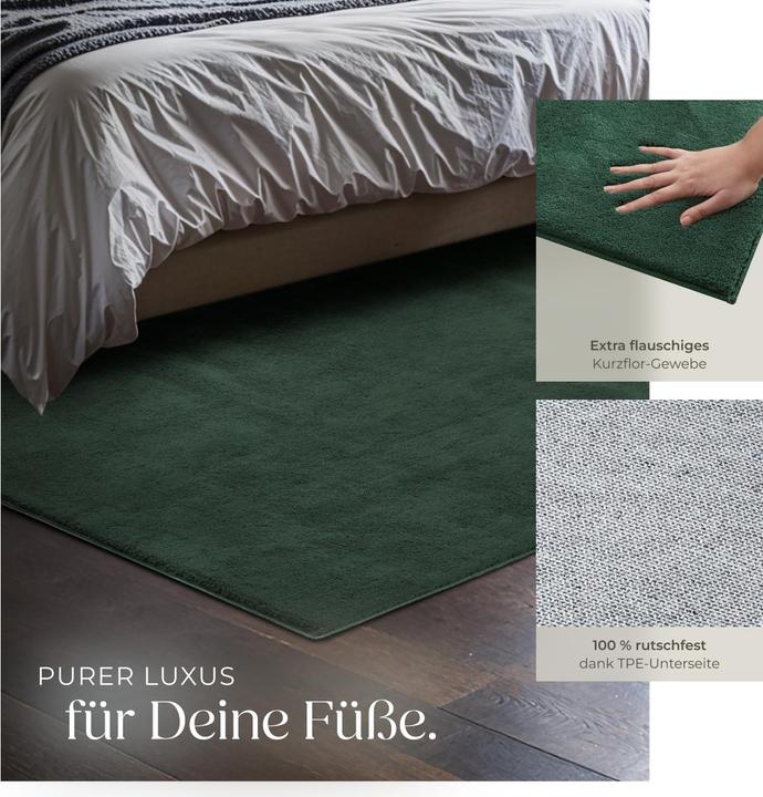 Produktbild tectake Kurzflorteppich Soft Zone (120 x 170 cm)