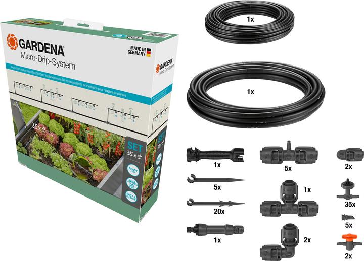 Actual product image Gardena Micro-Drip-System Set Raised Bed/Bed (Drip irrigation set)