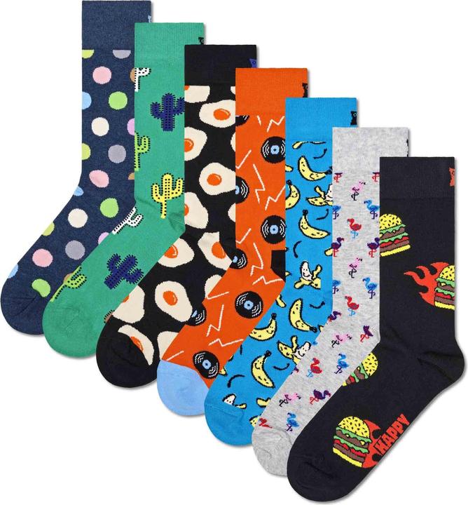 Happy Socks 7-Pack Seven Days Socks Gift Set (36 - 40)