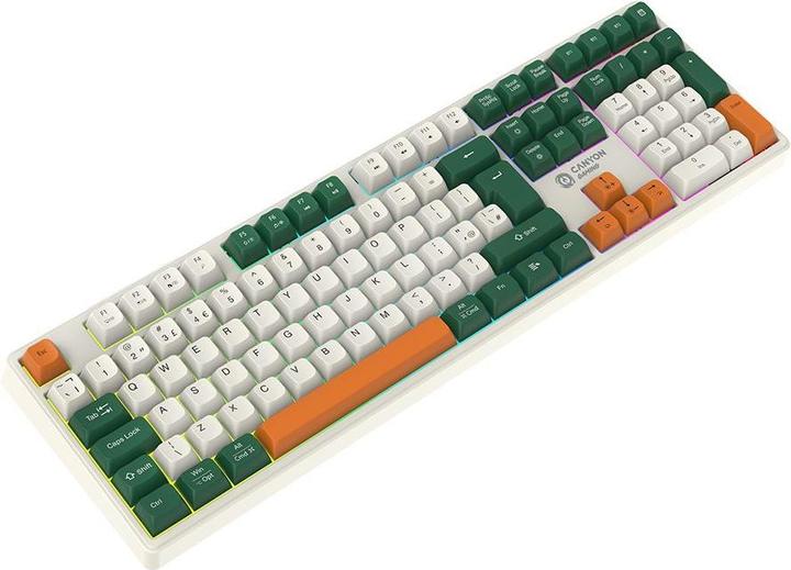 Productafbeelding Canyon Computertoetsenbord Shadder GKW-11 Mech RGB UK/US Wireless Wit
